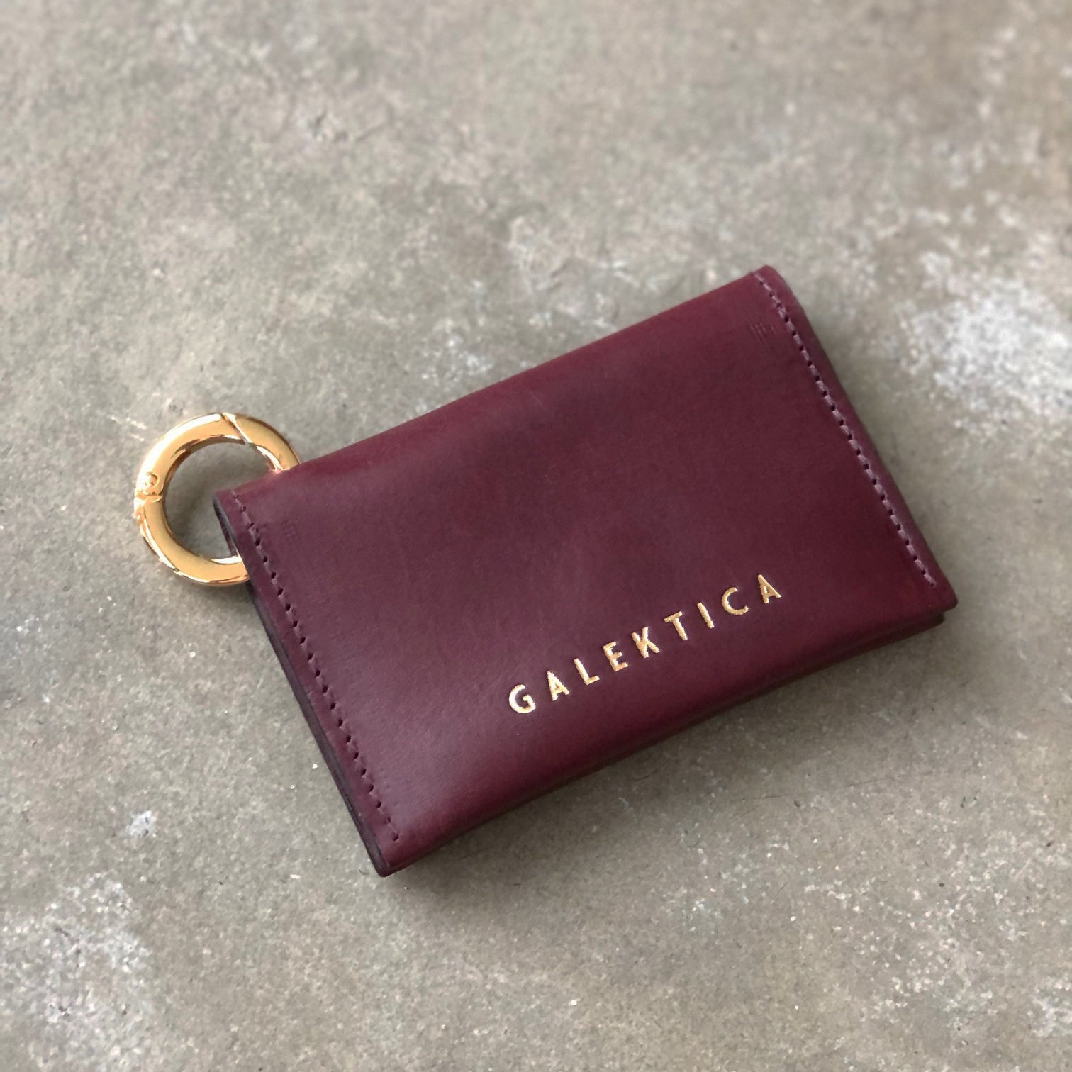 CK wallet bag charm bordeaux gold Galektica